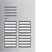 Drukknoppaneel deurcommunicatie Elcom Hager Deurstation audio, 16 drukknoppen, 2-draads, elcom.one RVS REQ016X